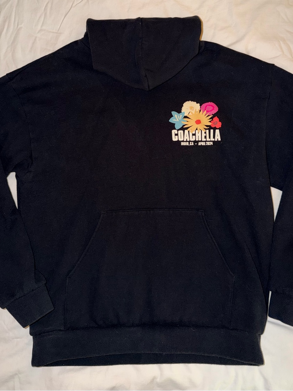 Coachella Graphic Crewneck Sweater - Black